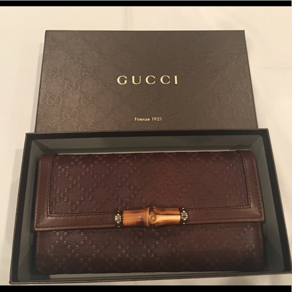 gucci bamboo wallet